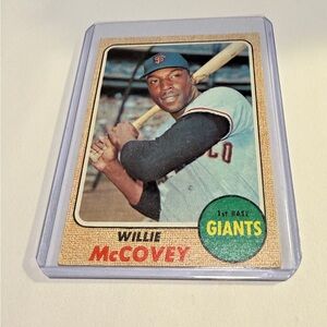 Willie McCovey 1968 Topps Baseball Card # 290 Vintage Collectible